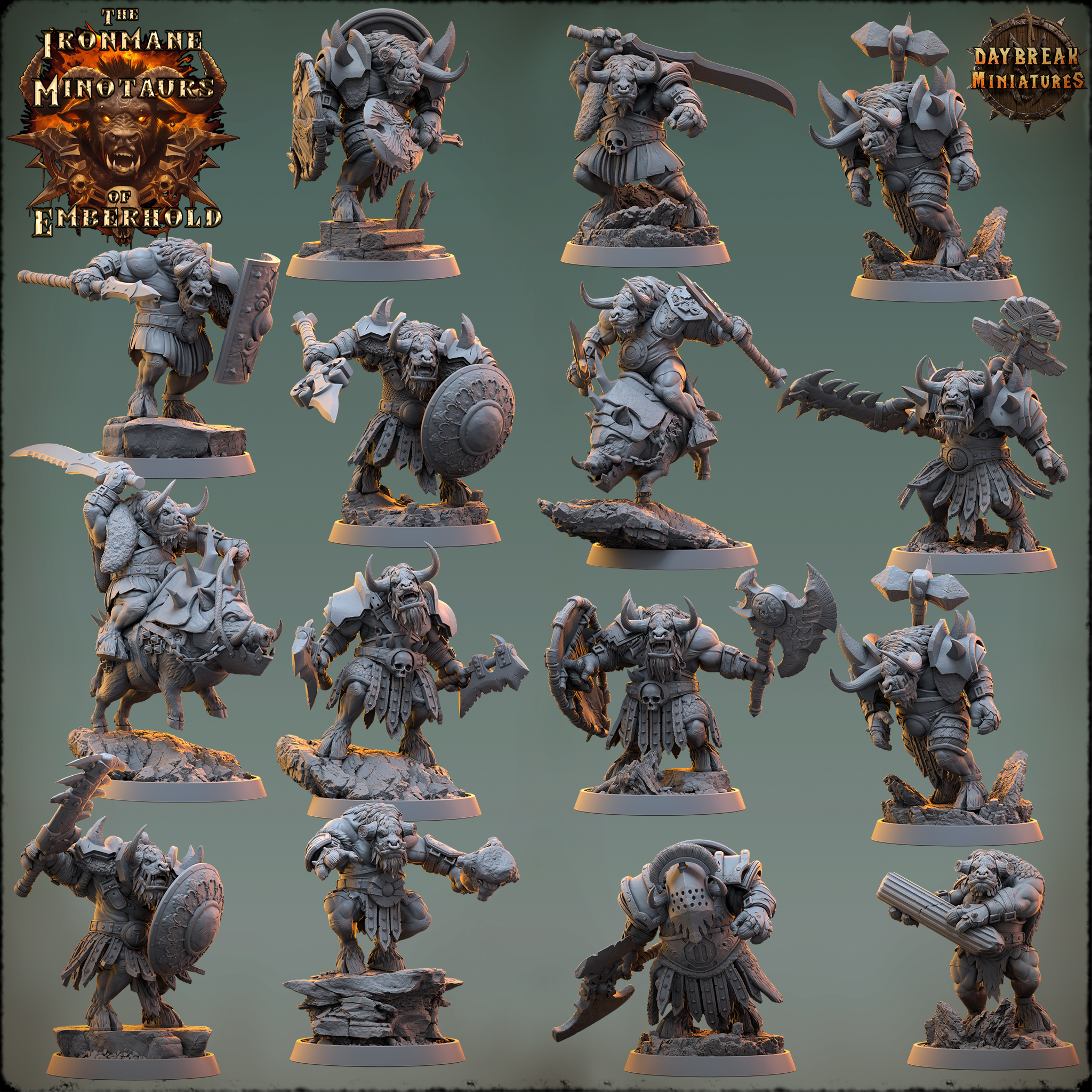 The Ironmane Minotaurs of Emberhold - COMPLETE PACK
